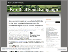 Tablet Screenshot of fairdealfooduk.wordpress.com
