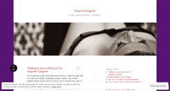 Desktop Screenshot of empresslingerie.wordpress.com