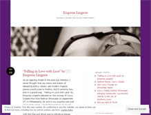 Tablet Screenshot of empresslingerie.wordpress.com