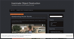 Desktop Screenshot of inanimateobjectdestruction.wordpress.com