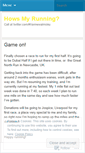 Mobile Screenshot of howsmyrunning.wordpress.com