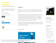 Tablet Screenshot of howsmyrunning.wordpress.com