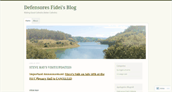 Desktop Screenshot of defensoresfidei.wordpress.com