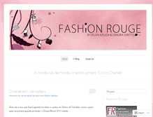 Tablet Screenshot of fashionrougebr.wordpress.com