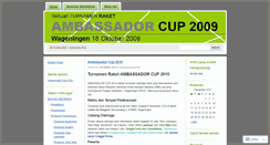 Desktop Screenshot of ambassadorcup2009.wordpress.com