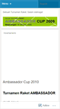 Mobile Screenshot of ambassadorcup2009.wordpress.com