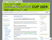Tablet Screenshot of ambassadorcup2009.wordpress.com