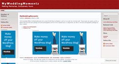 Desktop Screenshot of myweddingmomentz.wordpress.com