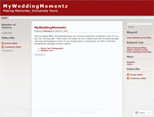Tablet Screenshot of myweddingmomentz.wordpress.com