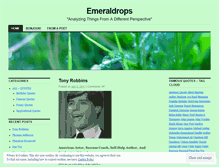 Tablet Screenshot of emeraldrops.wordpress.com