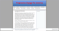 Desktop Screenshot of progressivechangeforamerica.wordpress.com