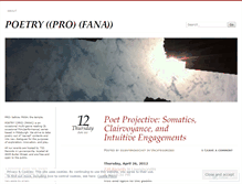 Tablet Screenshot of poetryprofana.wordpress.com