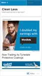 Mobile Screenshot of cleanless.wordpress.com