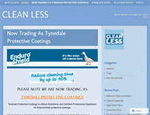 Tablet Screenshot of cleanless.wordpress.com