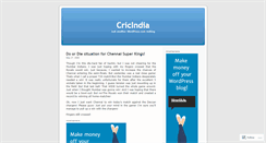 Desktop Screenshot of criketindia.wordpress.com