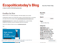 Tablet Screenshot of ecopoliticstoday.wordpress.com