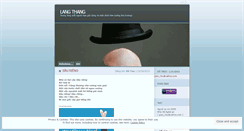 Desktop Screenshot of langthangblog.wordpress.com