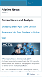 Mobile Screenshot of alethonews.wordpress.com