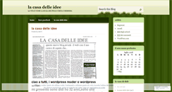 Desktop Screenshot of lacasadelleidee.wordpress.com