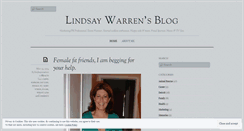 Desktop Screenshot of lindsaywarren.wordpress.com