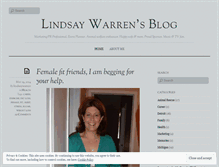 Tablet Screenshot of lindsaywarren.wordpress.com