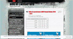 Desktop Screenshot of mivinotinto.wordpress.com