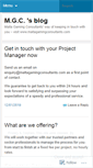 Mobile Screenshot of mgcltd.wordpress.com