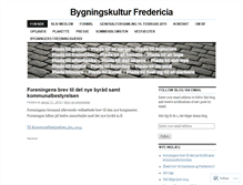 Tablet Screenshot of bygningskulturfredericia.wordpress.com