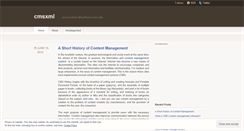 Desktop Screenshot of cmsxml.wordpress.com