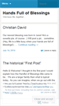 Mobile Screenshot of handsfullofblessings.wordpress.com