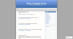 Desktop Screenshot of dailyfreebiefinds.wordpress.com
