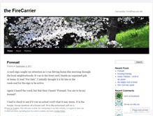 Tablet Screenshot of firecarrier.wordpress.com