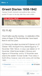 Mobile Screenshot of orwelldiaries.wordpress.com