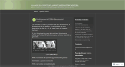 Desktop Screenshot of contaminacionminera.wordpress.com