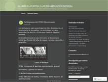 Tablet Screenshot of contaminacionminera.wordpress.com