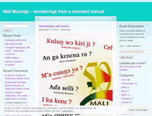Tablet Screenshot of malianta.wordpress.com