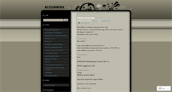 Desktop Screenshot of alexzandra.wordpress.com