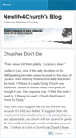 Mobile Screenshot of newlife4church.wordpress.com
