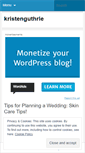 Mobile Screenshot of kristenguthrie.wordpress.com