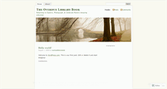 Desktop Screenshot of overduelibrarybook.wordpress.com