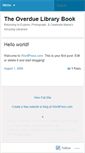 Mobile Screenshot of overduelibrarybook.wordpress.com