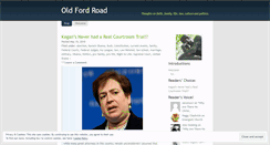 Desktop Screenshot of oldfordroad.wordpress.com