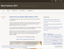 Tablet Screenshot of newfashion2011.wordpress.com