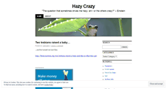 Desktop Screenshot of hazycrazy.wordpress.com