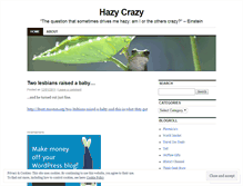 Tablet Screenshot of hazycrazy.wordpress.com
