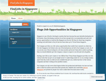 Tablet Screenshot of findjobsinsingapore.wordpress.com