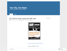 Tablet Screenshot of ourcityourmusic.wordpress.com