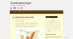Desktop Screenshot of construiestesingur.wordpress.com