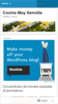 Mobile Screenshot of cocinamuysencilla.wordpress.com