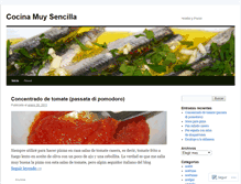 Tablet Screenshot of cocinamuysencilla.wordpress.com